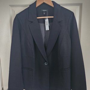 Torrid Black Ponte Blazer, Size 0 (12), New w/Tags